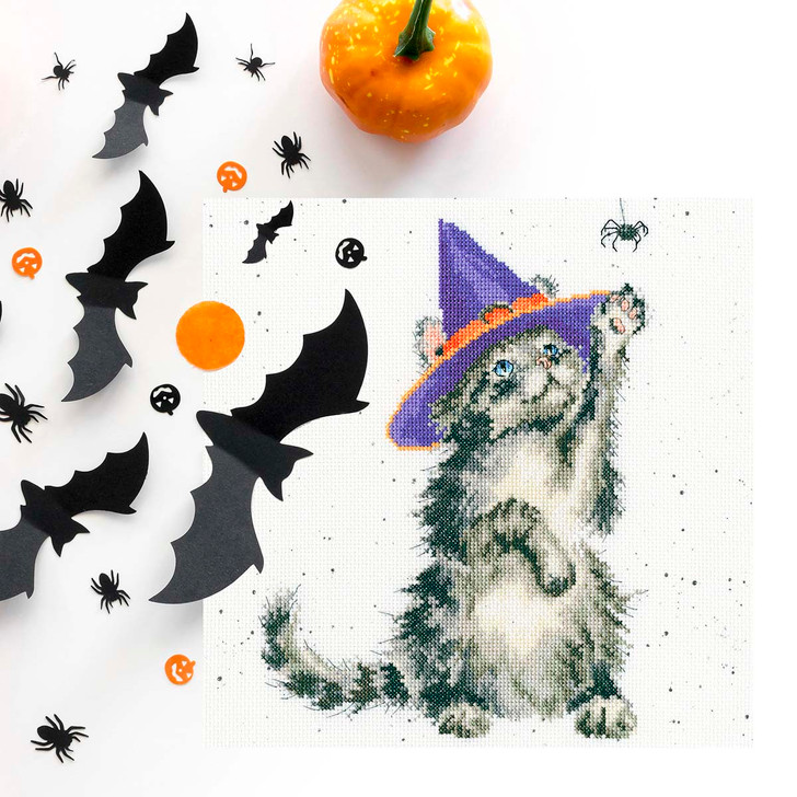 Bothy Threads The Witch's Cat Counted Cross-Stitch Kit