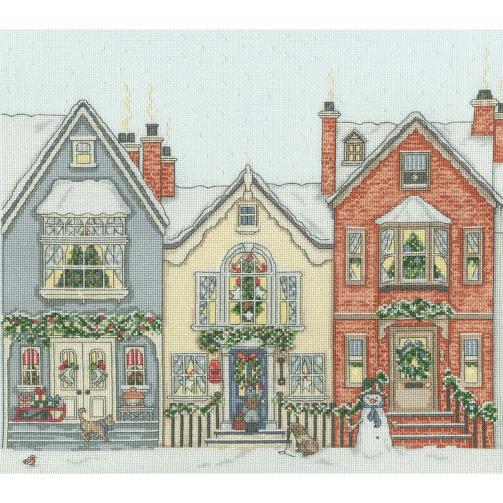 Bothy Threads Snowy Street Counted Cross-Stitch Kit