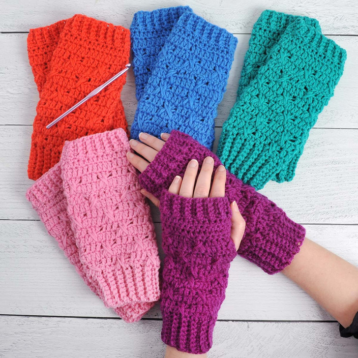 Willow Yarns Simple Mitts Crochet Kit