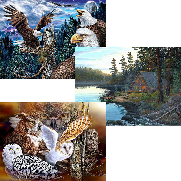 Puzzle Magic Outdoorsman's Collection , Set of 3 Jigsaw Puzzle