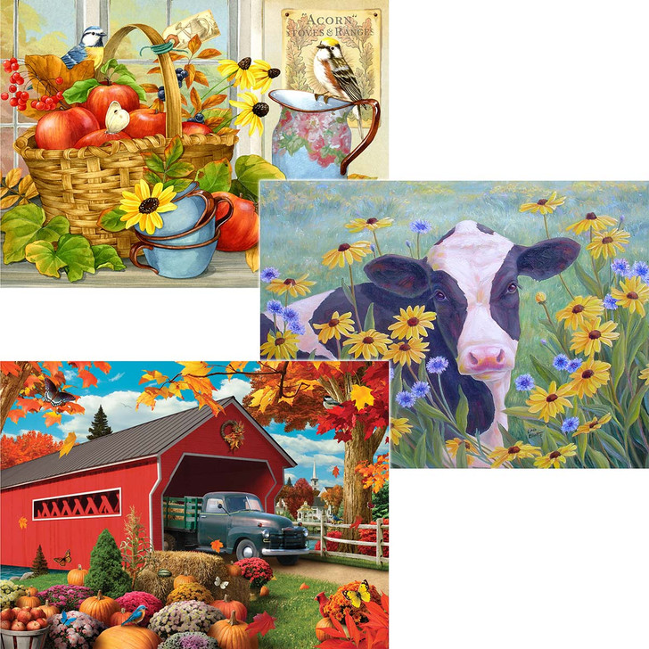 Puzzle Magic Fall Activities, Set of 3 Jigsaw Puzzle