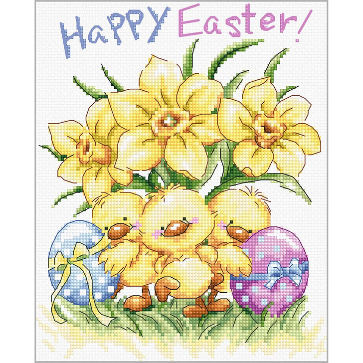 Letistitch Happy Easter Chicks Counted Cross-Stitch Kit