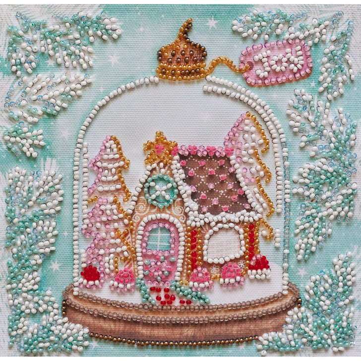 Abris Art Cheerful House Beaded Embroidery Kit