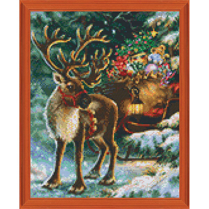 PixelHobby Reindeer Kit & Frame Mosaic Art Kit