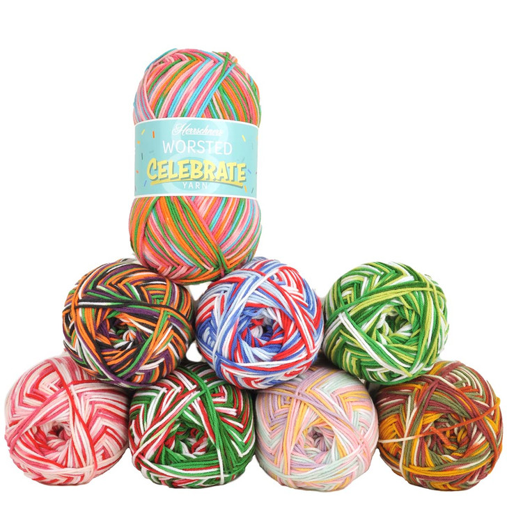 Herrschners Worsted 8 Celebrate Palette Sampler Yarn Pack