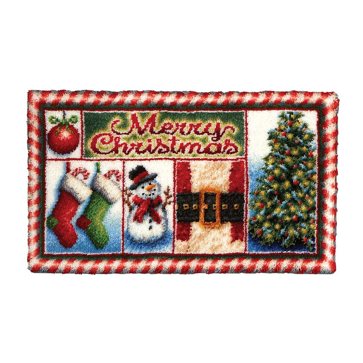 Herrschners Symbols of the Season Montage Latch Hook Kit