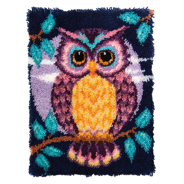Herrschners Twilight Owl Latch Hook Kit
