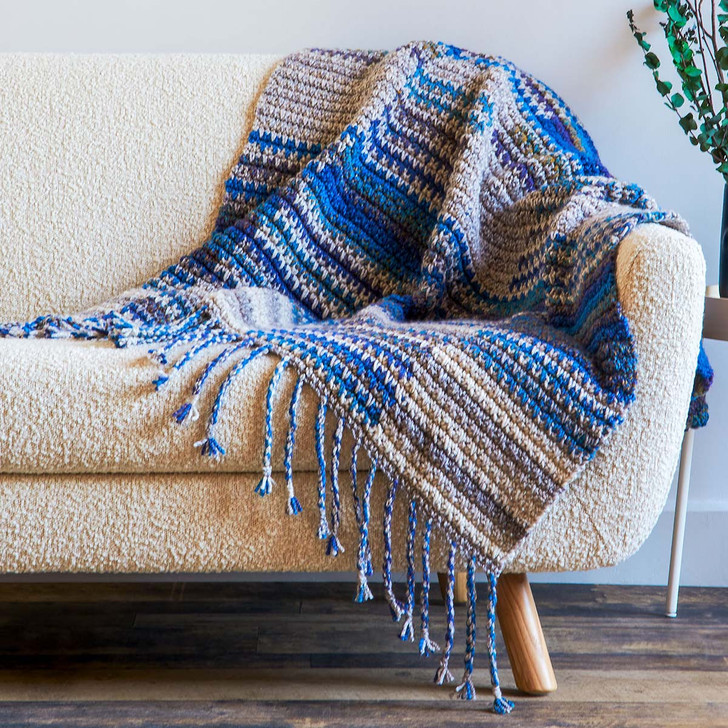 Bernat Plaid Blanket Crochet Kit