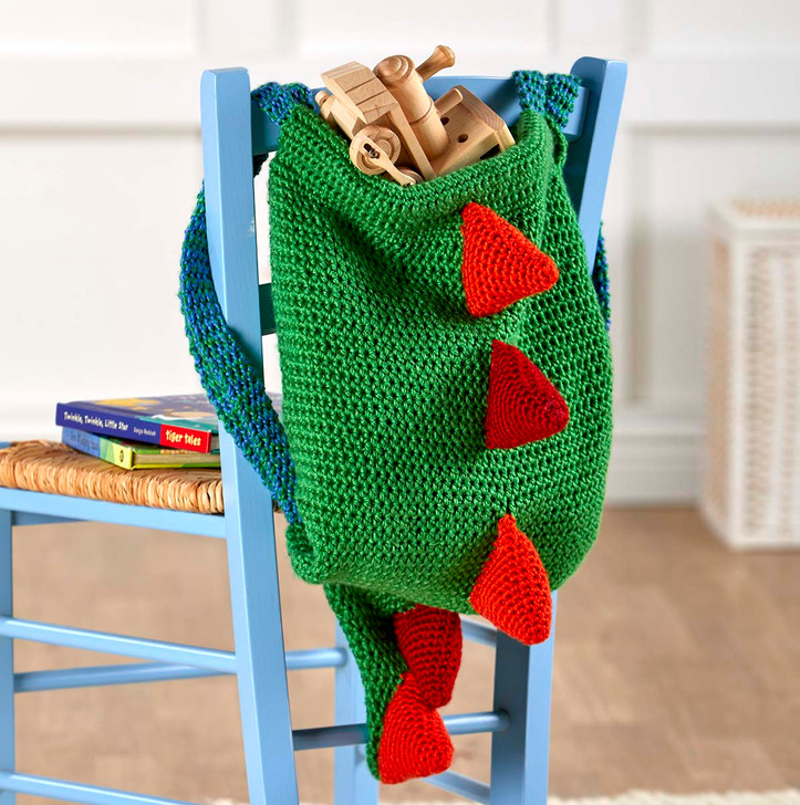 Herrschners Crochetosaur Backpack Crochet Kit