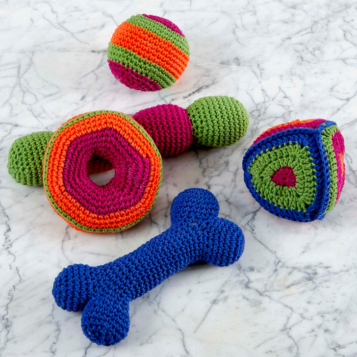 Herrschners Paw-some Party Toys Crochet Kit