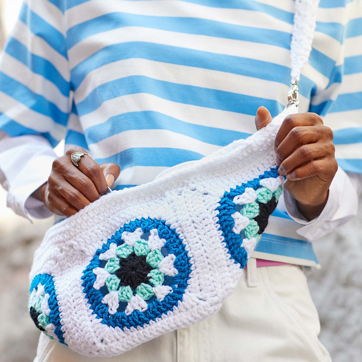 Premier Evil Eye Sling Satchel Crochet Pattern