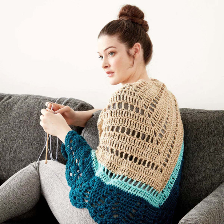 Caron Comfort Shawl Crochet Kit