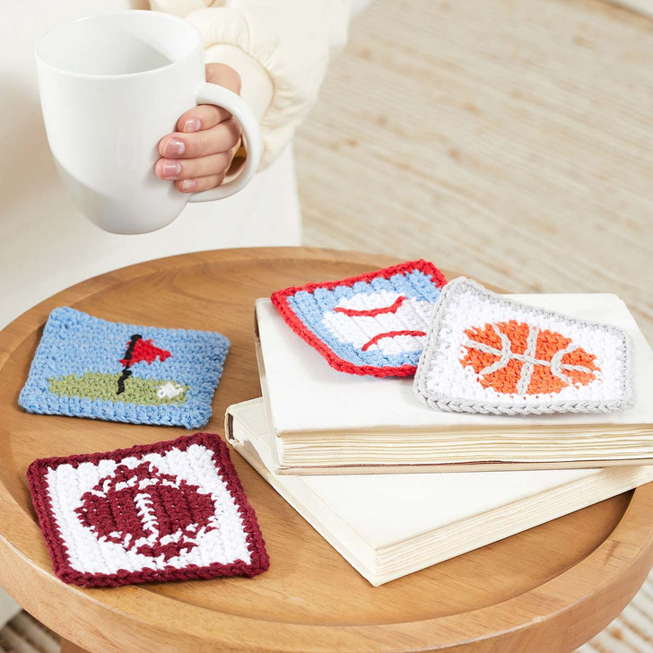 Premier Sports Coasters Crochet Kit