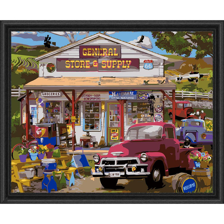 Herrschners General Store & Supply Paint by Number Kit