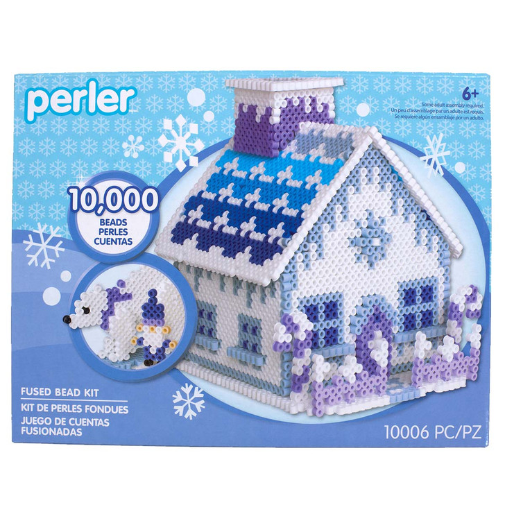 Perler Beads Ice Palace Gingerbread House Beading Kit