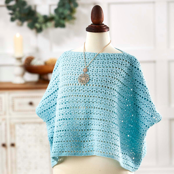 Herrschners Poised Poncho Top Crochet Kit