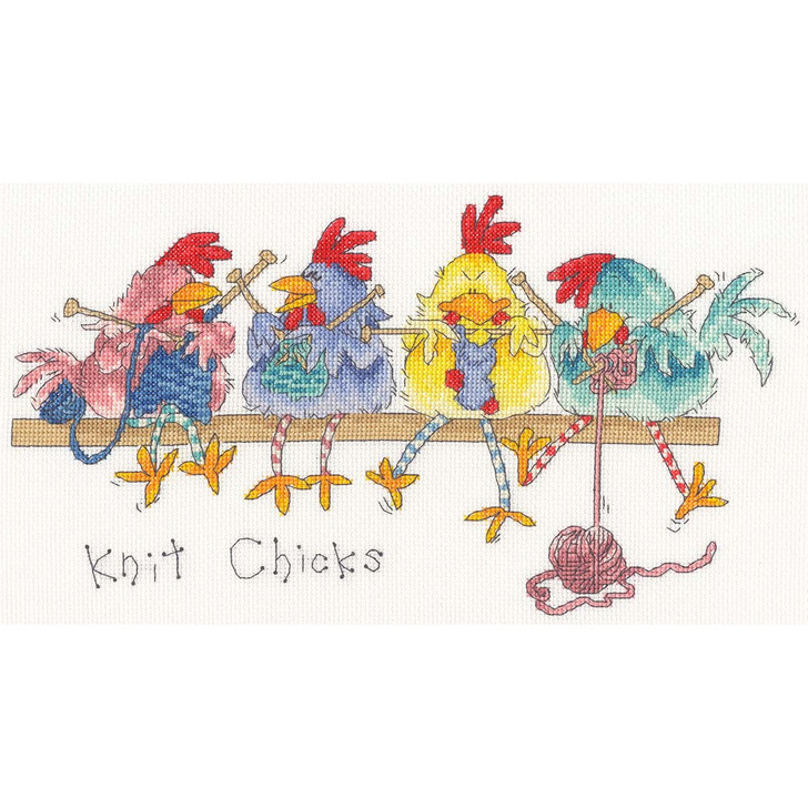 Bothy Threads Knit Chicks Counted Cross-Stitch Kit