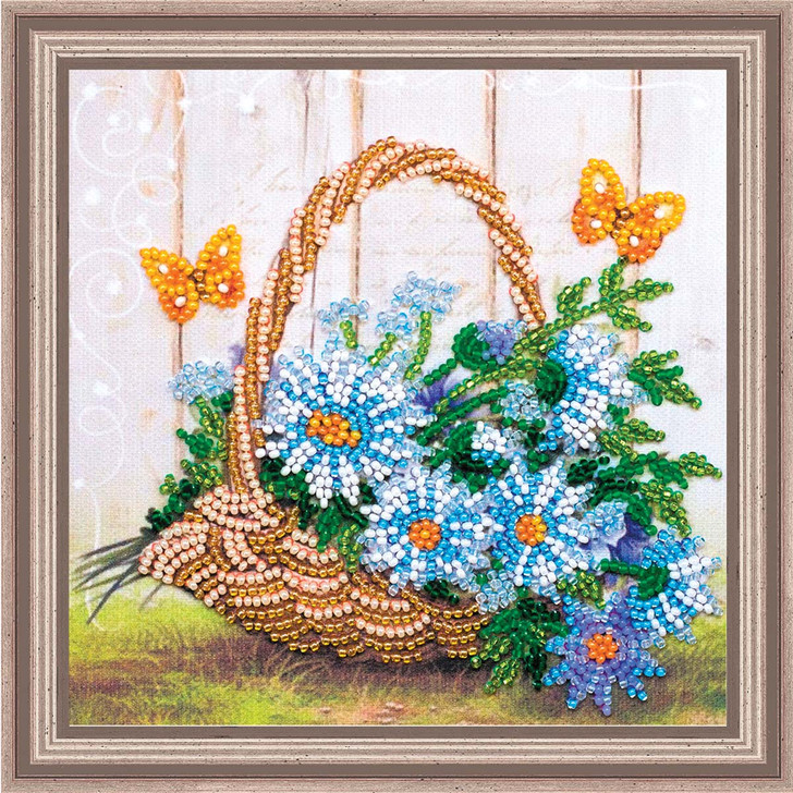 Abris Art Summer Bouquet Beaded Embroidery Kit