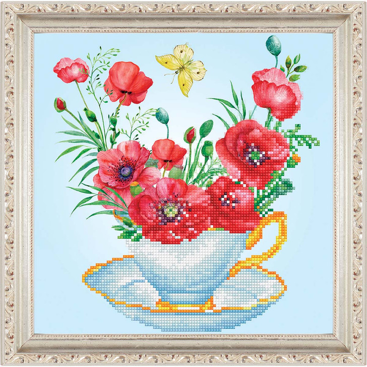 Diamond Dotz Teatime Poppies Diamond Painting