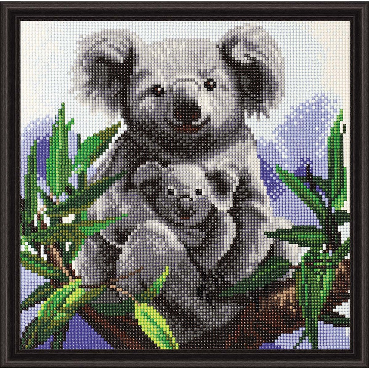 Crystal Art Cuddly Koalas Mounted Kit Diamond Painting