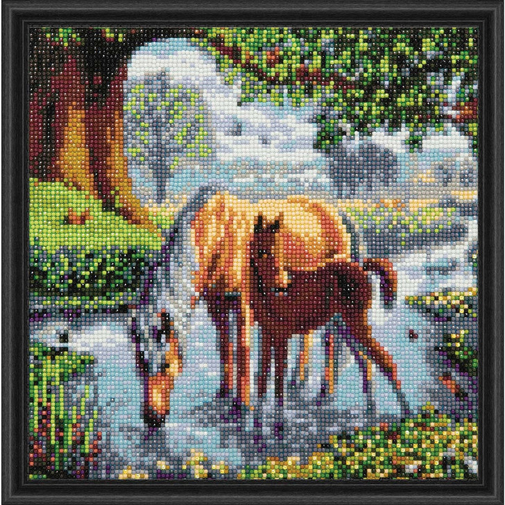 Crystal Art Fell Ponies Mounted Kit Diamond Painting