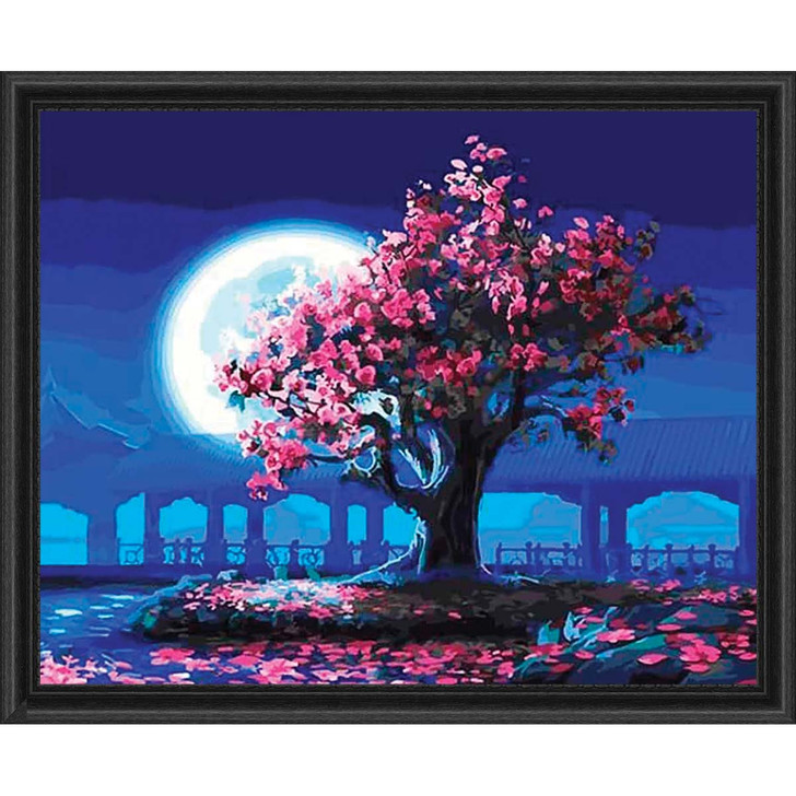 Adbrain Midnight Tree Kit & Frame Paint-by-Number Kit