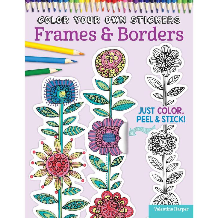 Fox Chapel Publishing Color Your Own Stickers Frames & Borders Coloring Book