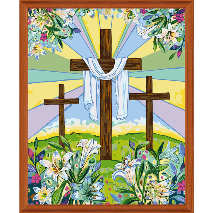 Herrschners Easter Sunrise Kit & Frame Paint-by-Number Kit