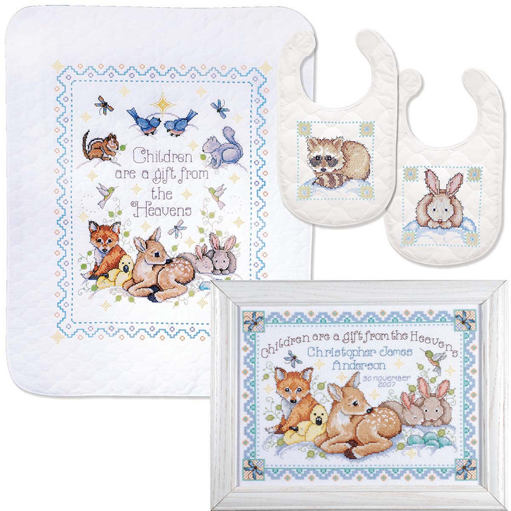 Design Works Gift From Heaven Set Stamped Cross-Stitch Kit