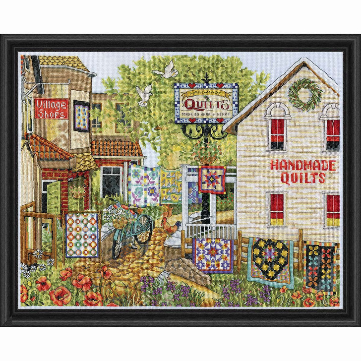 Design Works Village Shops Kit & Frame Counted Cross-Stitch Kit