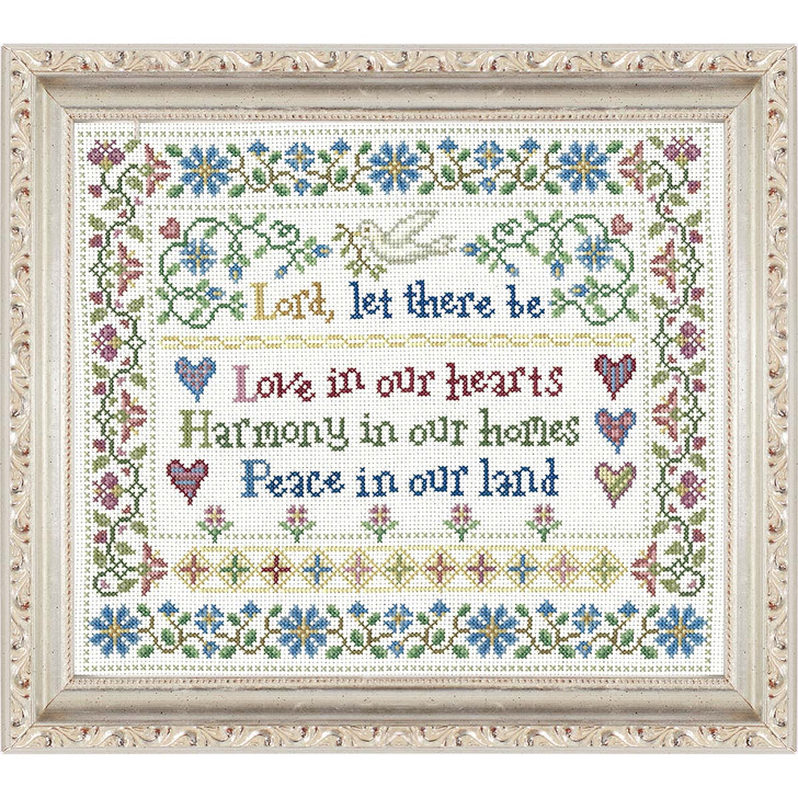 Imaginating Inc. Love, Harmony & Peace Counted Cross-Stitch Kit