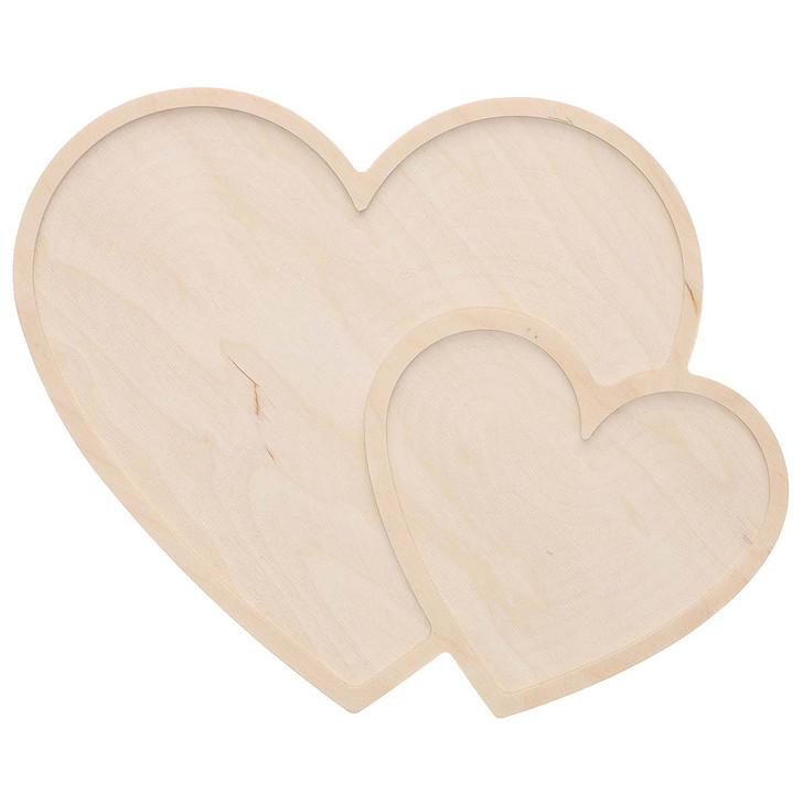 Leisure Arts Hearts Welled Wood Surface