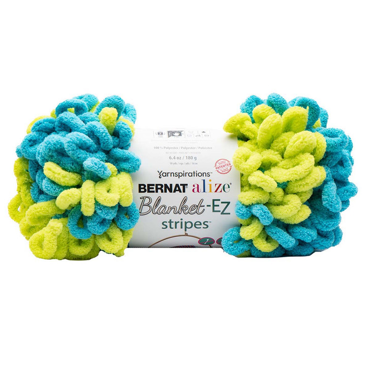 Bernat Alize Blanket EZ Stripes-Bag of 2 Yarn Pack