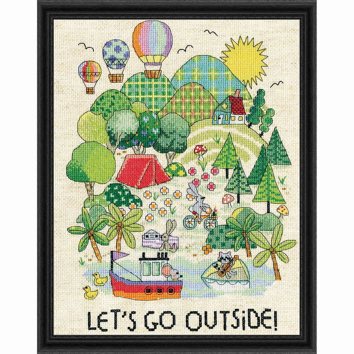Design Works Let's Go Outside Counted Cross-Stitch Kit