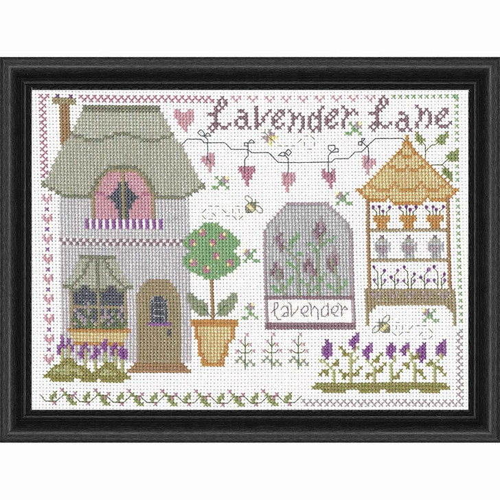 Imaginating Inc. Lavender Lane Kit & Frame Counted Cross-Stitch