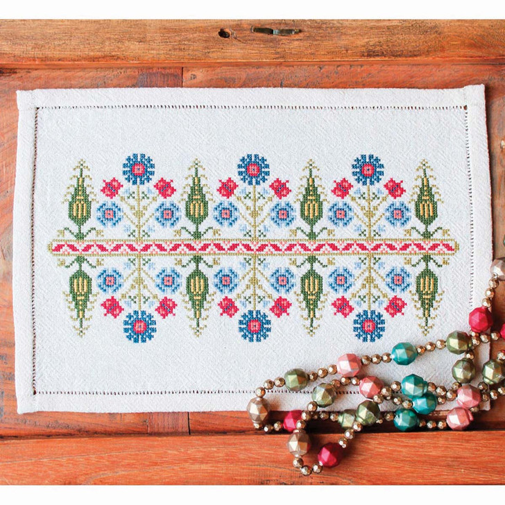 Avlea Folk Embroidery Delphian Cornflower Counted Cross-Stitch Kit