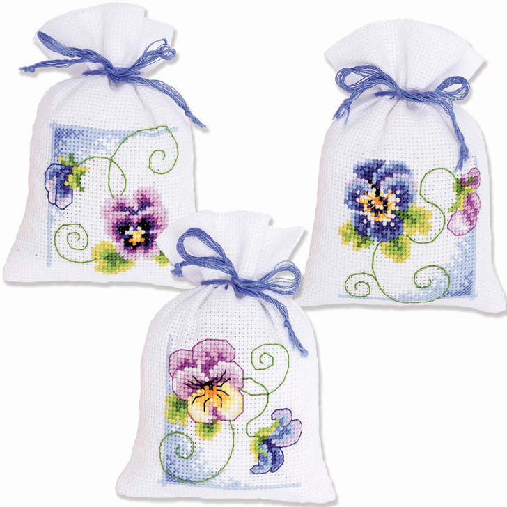 Vervaco Flowers Bag Counted Cross-Stitch Kit