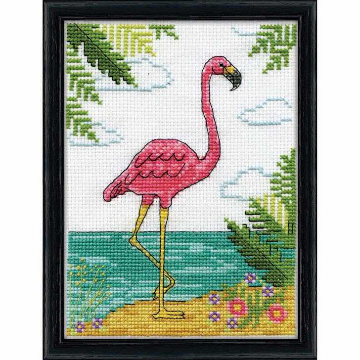 Design Works Flamingo Counted Cross-Stitch Kit