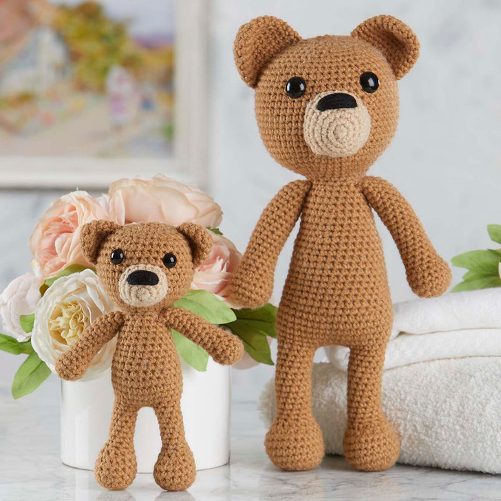 Herrschners Mama & Cub Bears Crochet Yarn Kit