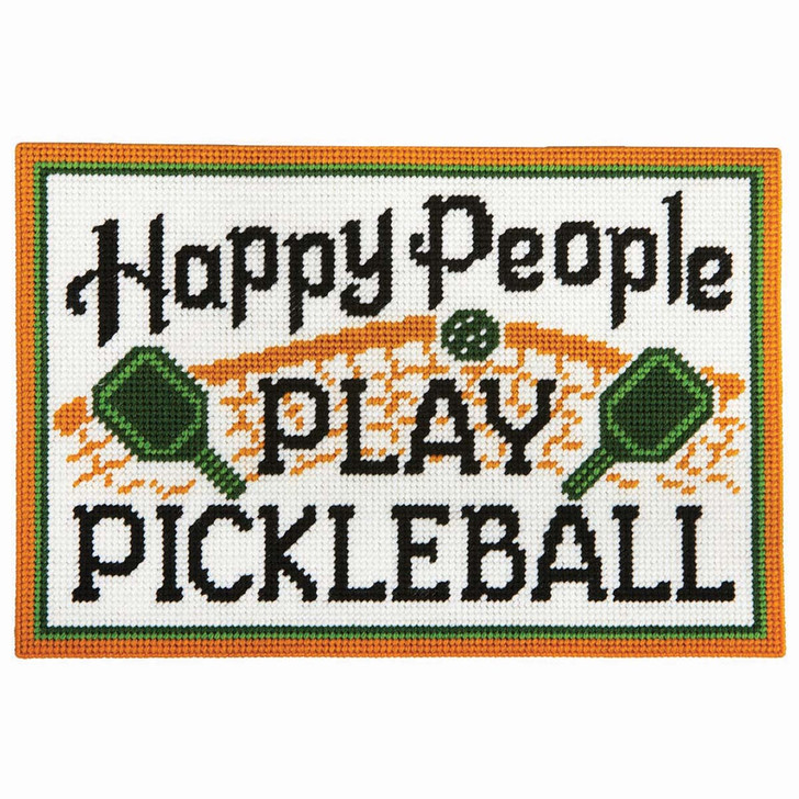 Herrschners Play Pickleball Wall Hanging Plastic Canvas Kit