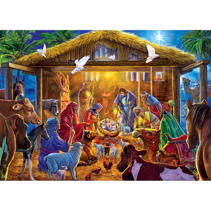 Masterpieces Puzzle Co Star of Bethlehem Glitter Jigsaw Puzzle