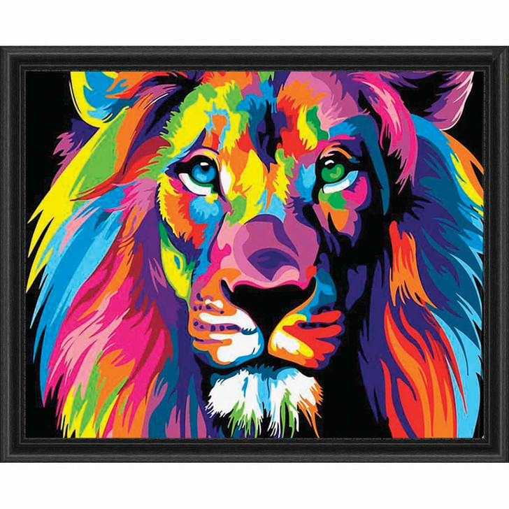 Adbrain Colorful Lion Paint by Number Kit