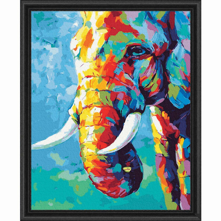 Adbrain Impressionist Elphant Paint by Number Kit
