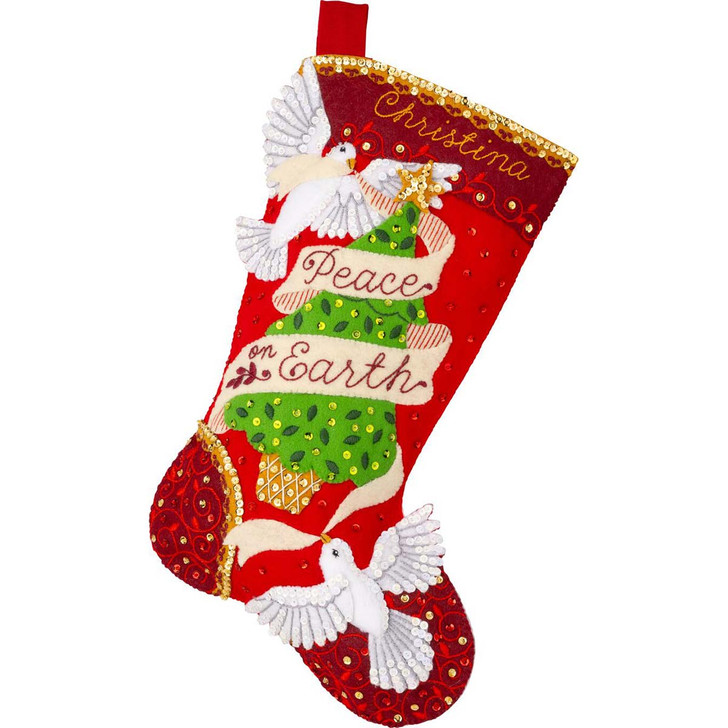 Bucilla Peaceful Doves Stocking Kit