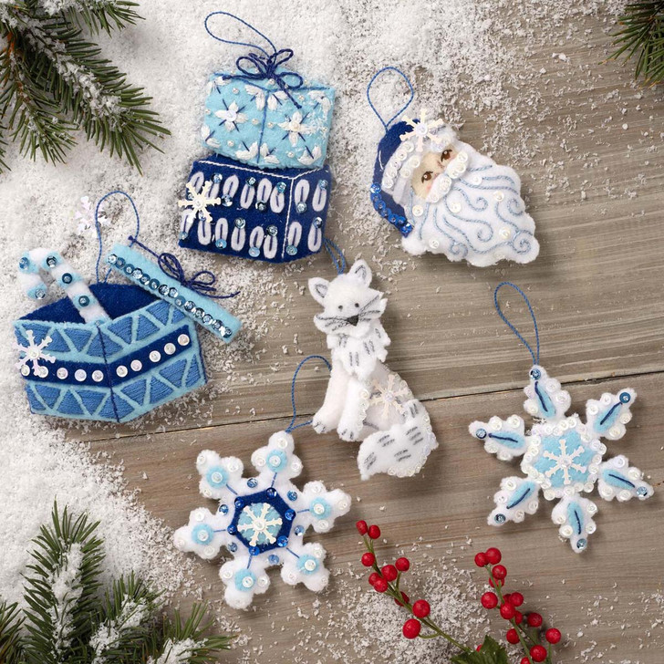 Bucilla Arctic Santa & Friends Felt & Sequin Kit