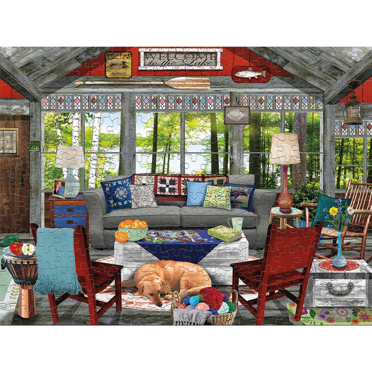 Ceaco Lake Cabin Jigsaw Puzzle