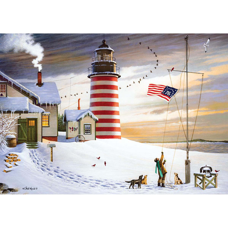 Buffalo Games West Quoddy Headlight Jigsaw Puzzle