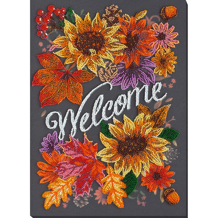 Abris Art Welcoming Autumn Beaded Embroidery Kit