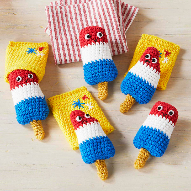 Herrschners Patriotic Popsicles Crochet Kit