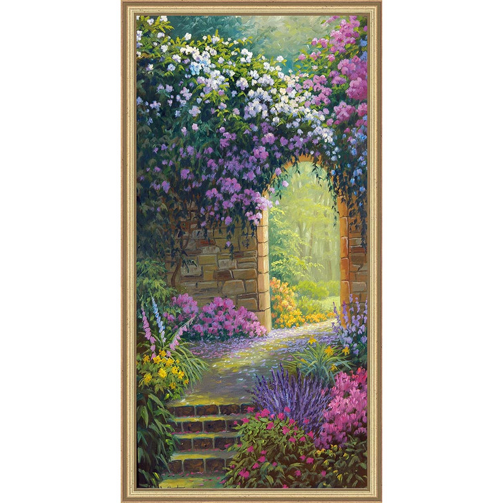 Sunrays Creations Needlearts Floral Gateway Counted Cross-Stitch Chart